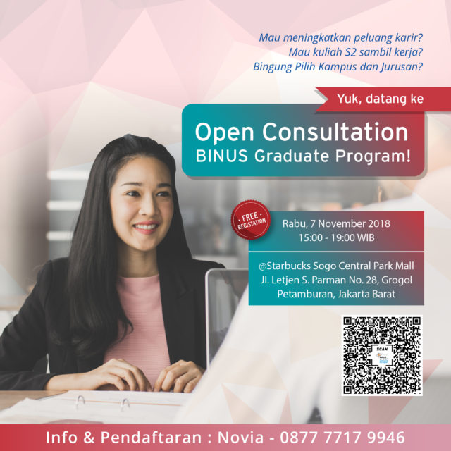 Open Consultation Jakarta - November 2018 - Graduate Program