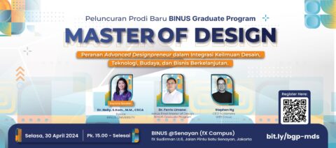 BINUS University Resmikan Master of Design Melalui Talk Show Spesial